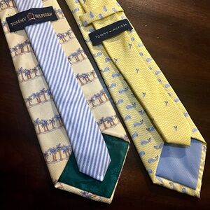 Two for one Men’s Tommy Hilfiger Ties 100% Silk ✨ Excellent Condition